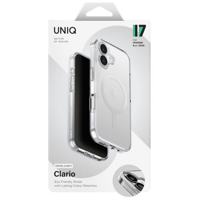 UNIQ Clario Case for iPhone 17 Magclick Charging Transparent - imagine 6