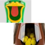 Extralink Hungry Duck | Target shooting for child | 2x gun, 24 balls, glasses - imagine 3