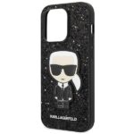 Karl Lagerfeld KLHCP14XGFKPK iPhone 14 Pro Max 6,7" hardcase black Glitter Flakes Ikonik - imagine 6