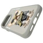 Nimmy case iPhone 15 Pro Max 6.7" gray Glasses Cool Dog - imagine 6