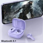 AWEI Bluetooth 5.1 T36 TWS Earphones Docking Station Purple - imagine 2