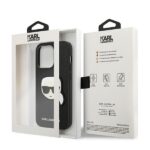 Karl Lagerfeld KLHCP14LSAPKHK iPhone 14 Pro 6,1" black hardcase Saffiano Karl`s Head Patch - imagine 8