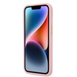 Guess GUHCP14SHGCRHP iPhone 14 / 15 / 13 6.1" pink hardcase Croco Collection - imagine 5