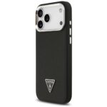 Guess Grained Triangle Logo MagSafe case for iPhone 17 Pro Max black - imagine 2
