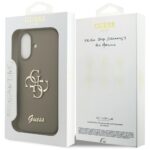 Guess Silicone Big 4G Script Case for iPhone 17 Brown - imagine 8
