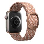 UNIQ Aspen Strap Apple Watch 40/38/41 mm Series 1/2/3/4/5/6/7/8/SE/SE2/SE3 Braided DE citrus pink - imagine 2