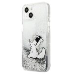 Karl Lagerfeld KLHCP13SGCFS iPhone 13 mini 5,4" silver hardcase Liquid Glitter Choupette Fun - imagine 2