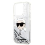 Karl Lagerfeld KLHCP14XLNKHCH iPhone 14 Pro Max 6,7" silver hardcase Glitter Karl Head - imagine 6
