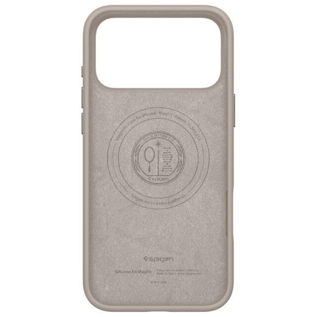 Spigen Silicone Fit MAG MagSafe case for iPhone 17 Pro Max stone - imagine 3