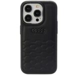 Audi GT Synthetic Leather iPhone 15 Pro Max 6.7" black hardcase AU-TPUPCIP15PM-GT/D2-BK