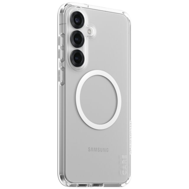 CARE by PanzerGlass Flagship Urban Combat White QI Case for Samsung Galaxy S25+ Transparent - imagine 2