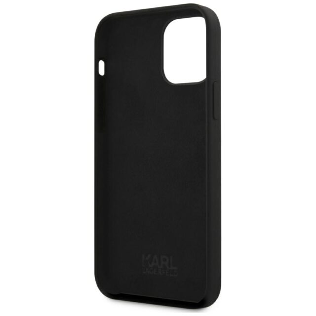 Karl Lagerfeld KLHCP12MSLKHBK iPhone 12/12 Pro 6,1" black hardcase Silicone Karl`s Head - imagine 8