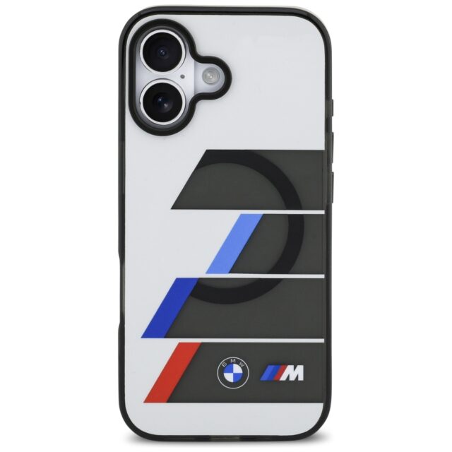 BMW M IML Metal Buttons Tricolor Lines MagSafe Case for iPhone 17 Anthracite - imagine 3