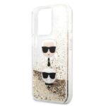 Karl Lagerfeld KLHCP13XKICGLD iPhone 13 Pro Max 6,7" gold hardcase Liquid Glitter Karl&Choupett - imagine 6