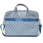 Guess Bag GUCB15P4TB 16" blue Saffiano 4G Triangle Logo - imagine 3