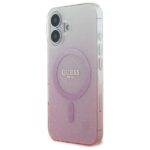 Guess GUHMP16SHGRCELP iPhone 16 6.1" pink hardcase IML Glitter Gradient MagSafe - imagine 2