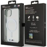 BMW BMHMP15SHCRS iPhone 15 / 14 / 13 6.1" transparent hardcase Silver Ring MagSafe - imagine 8