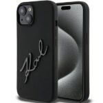 Karl Lagerfeld KLHCP15SSKSBMCK iPhone 15/ 14 / 13 6.1" black hardcase Silicone Karl Script