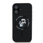 Karl Lagerfeld KLHMP16MSCMKCRHK iPhone 16 Plus 6.7" black hardcase Silicone Karl&Choupette Rin - imagine 3