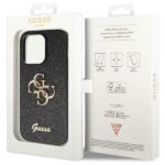 Guess GUHCP14XHG4SGK iPhone 14 Pro Max 6.7" black hardcase Glitter Script Big 4G - imagine 8