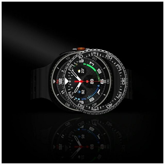 Spigen Bezel Tune Pro Diver Case for Samsung Galaxy Watch 8 46mm black - imagine 9