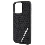 Karl Lagerfeld KLHCP15X3DMKRLK iPhone 15 Pro Max 6.7" black hardcase 3D Rubber Multi Logo - imagine 6