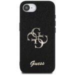 Case Guess Fixed Glitter Big 4G for iPhone 16e black - imagine 3