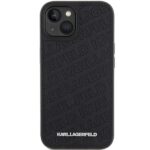 Karl Lagerfeld KLHCP15SPQKPMK iPhone 15/ 14 / 13 6.1" black hardcase Quilted K Pattern - imagine 3