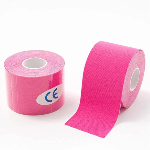 Extralink Kinesiology Tape, Kinesiotaping Strips, Sports Tape, Pro 5mx5cm Pink - imagine 3