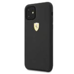 Ferrari Hardcase FESSIHCN61BK for iPhone 11 6.1" / XR Black Silicone Collection - imagine 2