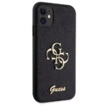 Guess GUHCN61HG4SGK iPhone 11 / Xr 6.1" black hardcase Glitter Script Big 4G - imagine 4