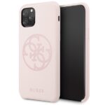 Guess GUHCN58LS4GLP iPhone 11 Pro light pink hard case Silicone 4G Tone On Tone