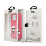 Karl Lagerfeld KLHCP13LSSKCP iPhone 13 Pro / 13 6,1" hardcase pink Silicone Karl & Choupette - imagine 8