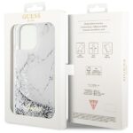Guess GUHCP14XLCSGSGH iPhone 14 Pro Max 6.7" white hardcase Liquid Glitter Marble - imagine 8