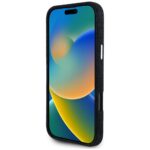 Case Guess Denim Triangle Logo MagSafe  for iPhone 16 Pro Max black - imagine 5