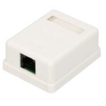 Extralink | Wall mount outlet | 1x RJ45 KAT5E UTP