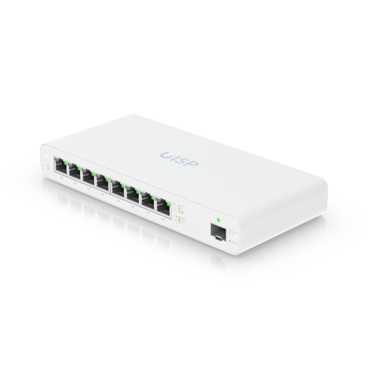 cps-b45970fb42006b838a2b47716a06fbfa-2025-12-05-11-06-53 Ubiquiti UISP-S-EU | Switch | MicroPoP, 8x RJ45 1000Mb/s, 1x SFP, 110W - imagine 1