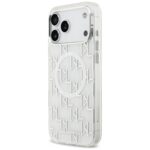 Karl Lagerfeld IML KL Monogram MagSafe Case for iPhone 17 Pro Max White - imagine 2