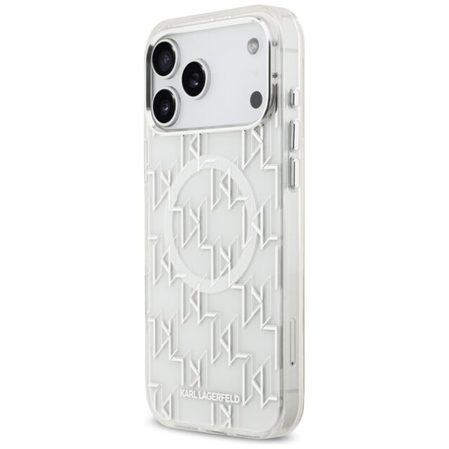 Karl Lagerfeld IML KL Monogram MagSafe Case for iPhone 17 Pro Max White - imagine 2