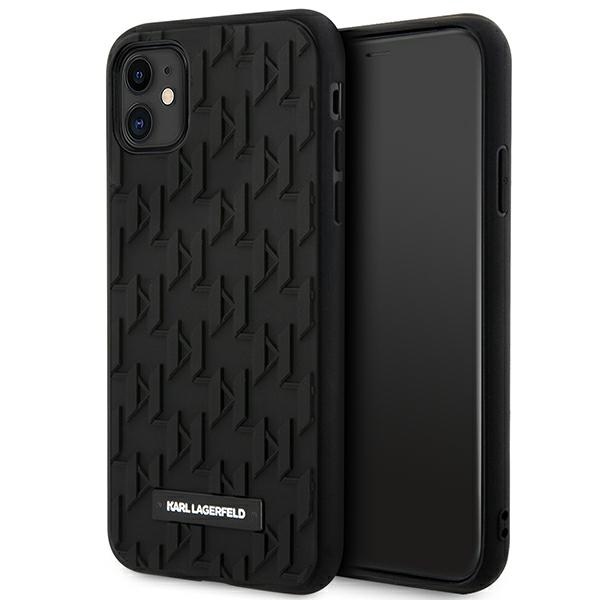 cps-b4679b3aa2274229dd901d223bd6ad83-2025-12-06-17-13-18 Karl Lagerfeld KLHCN61RUPKLPK iPhone 11/ Xr 6.1" hardcase black 3D Monogram - imagine 1