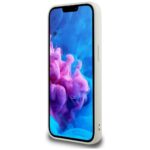 Case Guess Grained Hot Stamp Peony Triangle Logo MagSafe for iPhone 16e beige - imagine 5