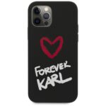 Karl Lagerfeld KLHCP12MSILKRBK iPhone 12/12 Pro 6,1" black hardcase Silicone Forever Karl - imagine 3