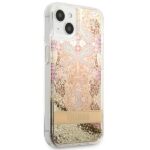 Guess GUHCP13MLFLSD iPhone 13 / 14 / 15 6,1" gold hardcase Paisley Liquid Glitter - imagine 4