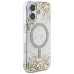 Guess HC Resin Bottom Glitter case for iPhone 16 MagSafe gold - imagine 4