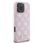 Guess GUHMP16LPGPYSP iPhone 16 Pro 6.3" pink hardcase Peony Script Logo MagSafe - imagine 4