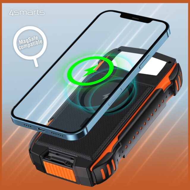 4smarts Powerbank Solarny TitanPack      Rugged UltiMag 20000mAh black/czarny 496560 - imagine 3