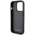 AMG AMHCP15XGSEBK iPhone 15 Pro Max 6.7" black hardcase with Leather Debossed Lines - imagine 7