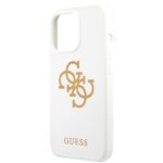Guess GUHCP13XLS4GGWH iPhone 13 Pro Max 6,7" white hard case Silicone 4G Logo - imagine 6