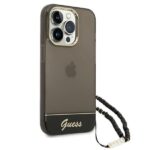 Guess GUHCP14LHGCOHK iPhone 14 Pro 6,1" black hardcase Translucent Pearl Strap - imagine 3