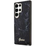 Guess GUHCS23LPCUMAK S23 Ultra S918 black hardcase Marble - imagine 2